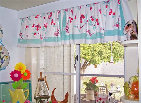 vintage curtains kitchen